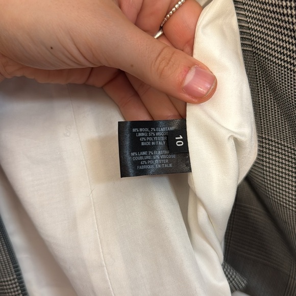 💕Proenza Schouler Wool Blend Black and White Blazer - 10 - Picture 5 of 7